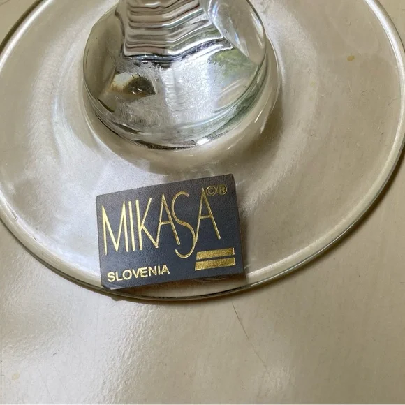 Mikasa hand blown crystal wine/champagne flutes/glasses “Olympus” from Slovenia - Picture 4 of 10